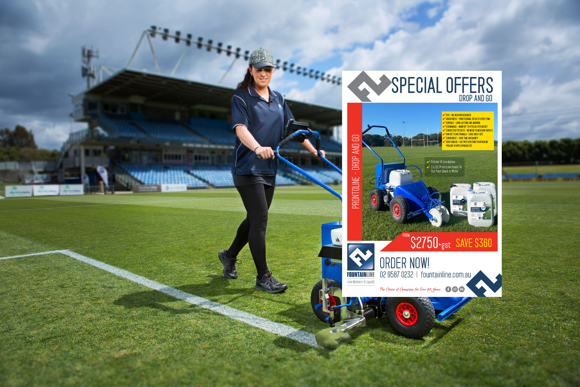 Line Marking Machine Equipment Grass Linemarking Paint