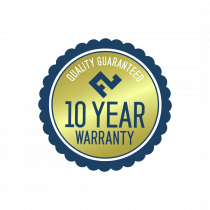 10 Year Warranty Logo Gold